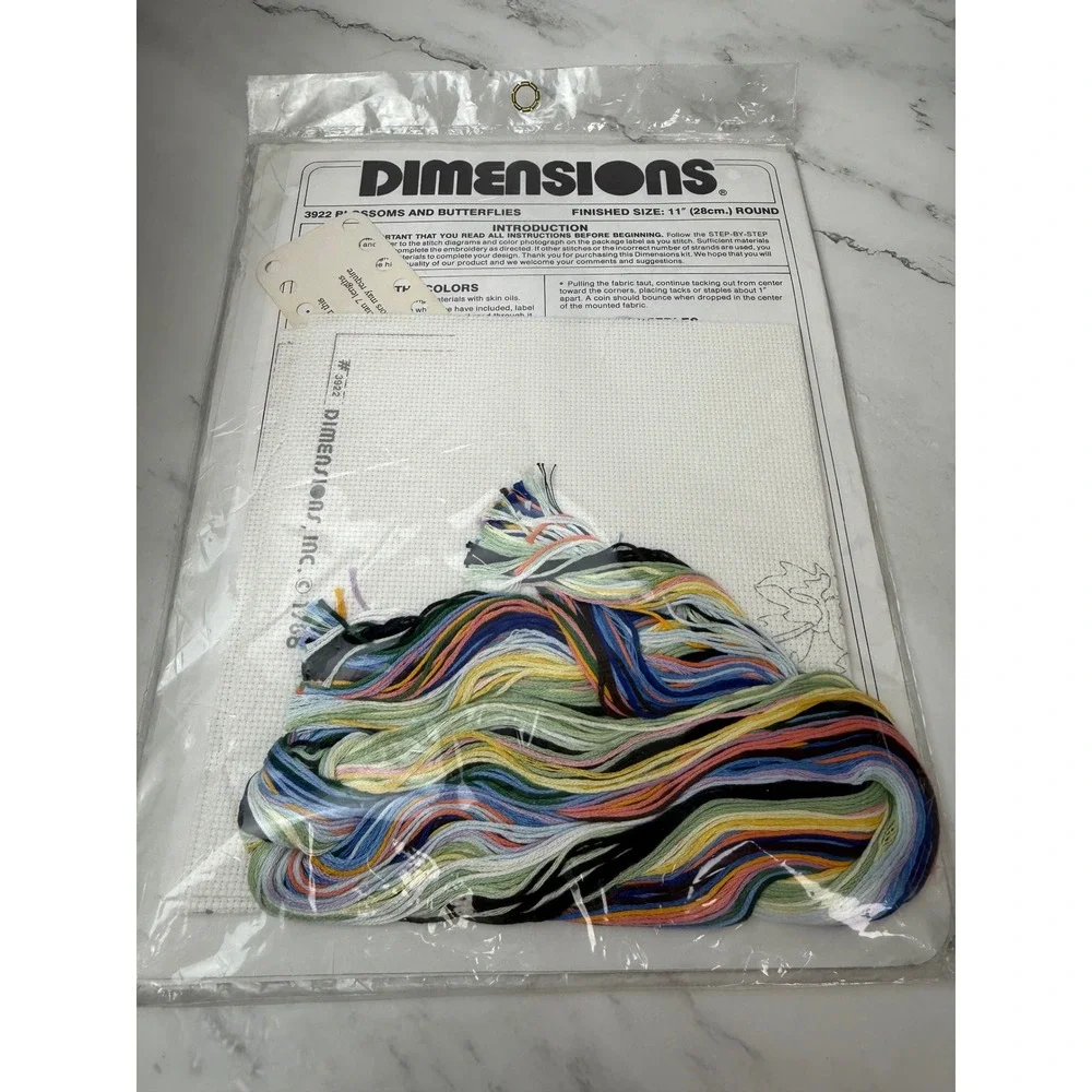 Vintage Dimensions Blossoms and Butterflies No Count Cross Stitch Kit 11